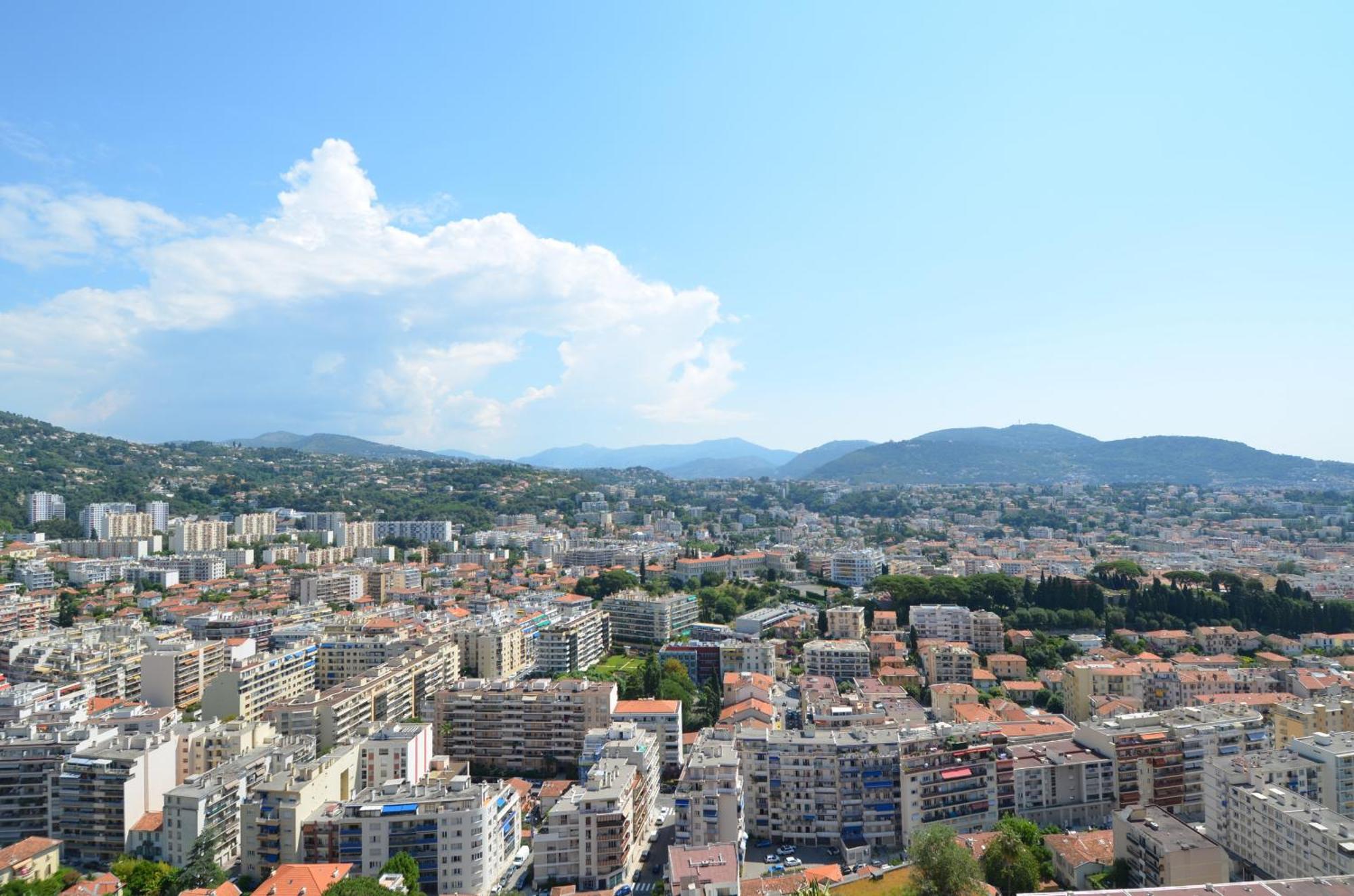 Babylone - Appartement Vue Panoramique Avec Piscine Pour 6 Personnes A Nice Quartier Pessicart Kültér fotó